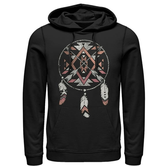 Men's Lost Gods Arrow Dream Catcher Pull Over Hoodie Black 2X Large