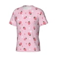 thumbnail image 3 of Rocae Floral Strawberr for Men's Moisture-Wicking Crew Tee - T-Shirt for Sports, Outdoor Activities, and Casual WearMedium, 3 of 9