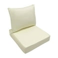 thumbnail image 4 of PRYESS (High Density for Sofa or Booth), Outdoor and Home Cushion Set, Removable Cover and High-Density Seat and Back Cushions for Sofa, Bench, or Booth, All-Weather Fabric for Patio, White, 4 of 4