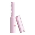 thumbnail image 3 of Portable Rechargeable Mini Hair Straightener and Curler Brush with Three Temperature Settings for Versatile Styling, 3 of 5