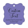 thumbnail image 1 of Darling Souvenir Personalized Paper Hang Tags Custom Text Wedding Party Gift Favor Tags -Lavender-100 Tags, 1 of 1