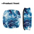 thumbnail image 2 of HELLHERO Blue and White Fluid Art Pattern Backrest Covers Seat & Backrest Covers Improved Comfort Easy to Install Removable for Elderly Adults, 2 of 7