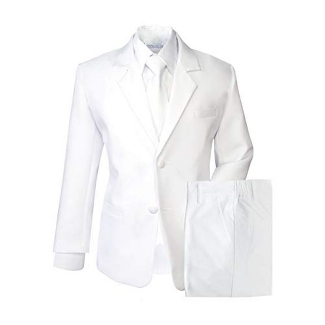 Spring Notion Ensemble de Complet Habillé Blanc pour Garçons 6