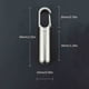 thumbnail image 2 of Mini Key Chain Fob Case Round Aluminum Key Ring, Metal Key Holder, Compact Keychain for Men Women, Foldable Portable Key Ring, Lightweight Aluminum Frame, for Office Use, 2 of 7
