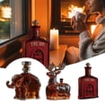 thumbnail image 2 of Botella de whisky con forma de elefante y perrito, diseño de animal, botella de vino de cristal, decantador de cristal que realza la belleza., 2 of 7