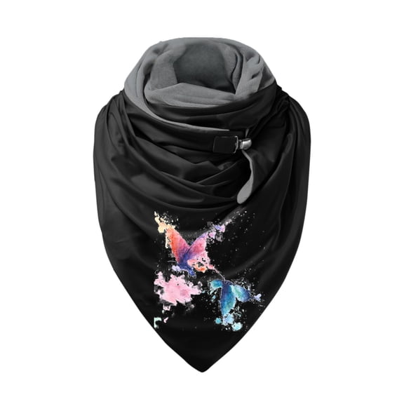Women's Scarves Fashion Women Printing Button Soft Wrap Casual Warm Scarves Shawls, Women's Accessories Scarf