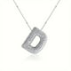 thumbnail image 1 of Collar Colgante de Oro Collar de Carta Incrustado con Collar de Cobre Hueco, Collar Colgante de Diamante de Carta Collar de Carta de Oro, 1 of 3