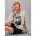 thumbnail image 2 of Abstract Man Techno Style Sweatshirt Women -Image by Shutterstock, Female XX-Large, 2 of 4