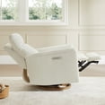 thumbnail image 4 of Spruce & Spring 270° Swivel Power Recliner with Nightlight for Nursery and Living Room, Linen, 4 of 12