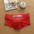 thumbnail image 1 of Sous-vêtements Triangle pour Hommes Taille Basse Mode Augmente l'Élasticité Capsulaire Sac de Corps Confortable Slip Boxeur Rouge m, 1 of 6