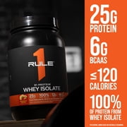 Rule 1 Proteins R1 Protein Whey Isolate - with 25g Protein & 6g BCAA Exclusively from Isolated & Hydrolyzed Sources for Workout Recovery (3 Pounds, Vanilla Butter Cake)
