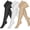 Black/White/Beige, variant on 3 pairs thigh high sports compression socks, suitable for female pregnancy and male circulation, most suitable for sports such as running, hiking, and cycling