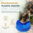 Farm Innovators 1 Quart STF9 Plastic Heated Pet Bowl with Anti Chew