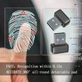 thumbnail image 6 of USB Fingerprint Key Reader FIDO U2F Biometric Fingerprint Scanner Windows Hello Anti-Spoofing Speedy Matching Security Key 360掳 Touch for PC Or Laptop, 6 of 9