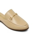 thumbnail image 3 of BURUDANI Women Buckle Backless Flats Mules Slip-On Dressy Casual Loafer Slides Comfort Shoes, 3 of 7