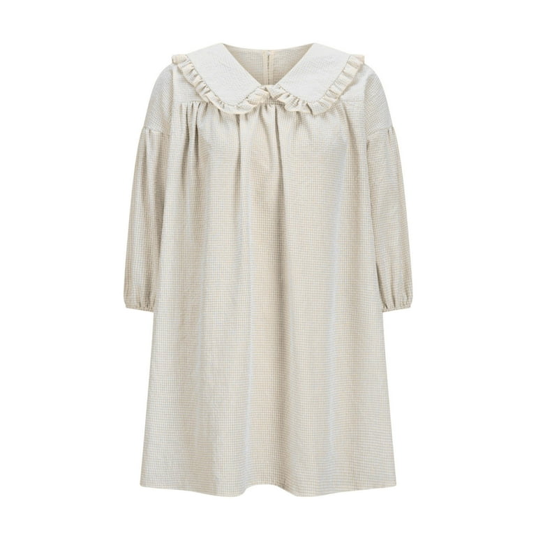 cute dress sale Aloohaidyvio Cute Dresses for Girls Long Sleeve Soft Breathable Summer Dresses for Girls 8-9 Years