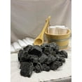 thumbnail image 3 of Generic Sauna Rocks, 35 LB Box, Igneous Basalt Steam Sauna Stones, by Loyly Sauna Rocks, Dark Gray, 3 of 8