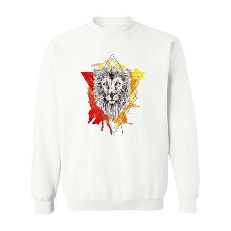Trendy Lion Design. Sweatshirt Women -Image by Shutterstock Female Medium