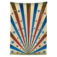 thumbnail image 3 of Ambesonne Circus Tablecloth Rectangular Table Cover, Flag Color Background, 52"x70", Multicolor, 3 of 4