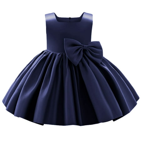 

ZHAGHMIN Cute Dresses for Girls 10-12 Years Old Flower Girls Bowknot Tutu Dress for Kids Baby Wedding Bridesmaid Birthday Party Pageant Formal Dresses Toddler First Baptism Christening Gown Toddler