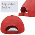 thumbnail image 4 of Glory Max Plain Solid Baseball Cap Sun Visor Adjustable Ball Hat Red, 4 of 5