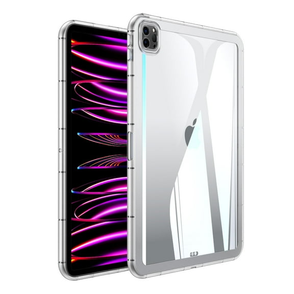 Clear Case for iPad Air 6th Gen 11" 2024 M2, for iPad Pro 11" 2022/2021/2020/2018 Slim Lightweight TPU Back Transparent Shockproof Drop Protective Ultra Thin Anti-Yellow Case Cover, Clear