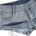 thumbnail image 3 of Finelylove Low Rise Denim Shorts,Woman Jean Shorts,Solid Blue M, 3 of 9