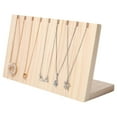 thumbnail image 3 of Necklace Jewelry Stand Wooden Slant Dangling for Pendant Tabletop Shows, 3 of 9
