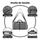 thumbnail image 4 of Bolsa Deportiva Bolsa De Viaje Impermeable De Gran Capacidad Gris, 4 of 5