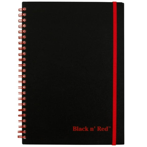 Black n' Red Business Notebooks, paquete de 3 cubiertas suaves, doble alambre, 70 hojas, 8-1/4" x 5-7/8"", negro (400161061)