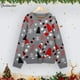thumbnail image 3 of Suéter de Navidad feo para mujer y hombre, sudadera con estampado de punto de Navidad, alce, muñeco de nieve, jersey de gran tamaño, ropa de calle informal cálida de invierno, 3 of 4