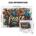 thumbnail image 5 of 1000 PCS 1000 Piece Puzzles For Adults Peace Slogan Colorful Flower,Challenging Brain Exercise,Enchanting Flower Classic Slogan Wooden Puzzle 1000 Piece,Gift For Flower Lovers,Stress Relieving Puzzle, 5 of 6
