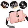 thumbnail image 6 of 100Fens Women Soft Washed Leather Shoulder Bag Multi-Zip Spacious Large Capacity Handbag For Daily Use Travel Work Shopping Necessity, 6 of 10
