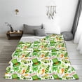 thumbnail image 5 of Rateoe St. Patrick's day Print Fuzzy Fleece Throw Blanket Extra Large,Super Soft,Fluffy and Warm Blankets for Couch,Bed,All Season Use-60"x50", 5 of 7