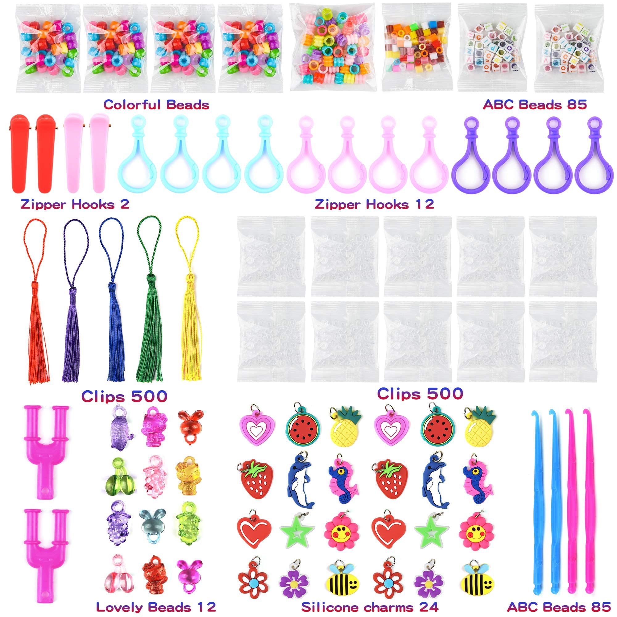 18000+ Loom Bands Kit: DIY Rubber Bands Kits , 500 Clips, 40 Charms,Loom Bracelet Making Kits for Kids, DIY Rubber Band Bracelet Kit