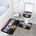 thumbnail image 3 of Juego de 3 alfombras de baño del equipo Vikings, alfombra antideslizante para baño, 24 x 16 pulgadas, 3 of 7