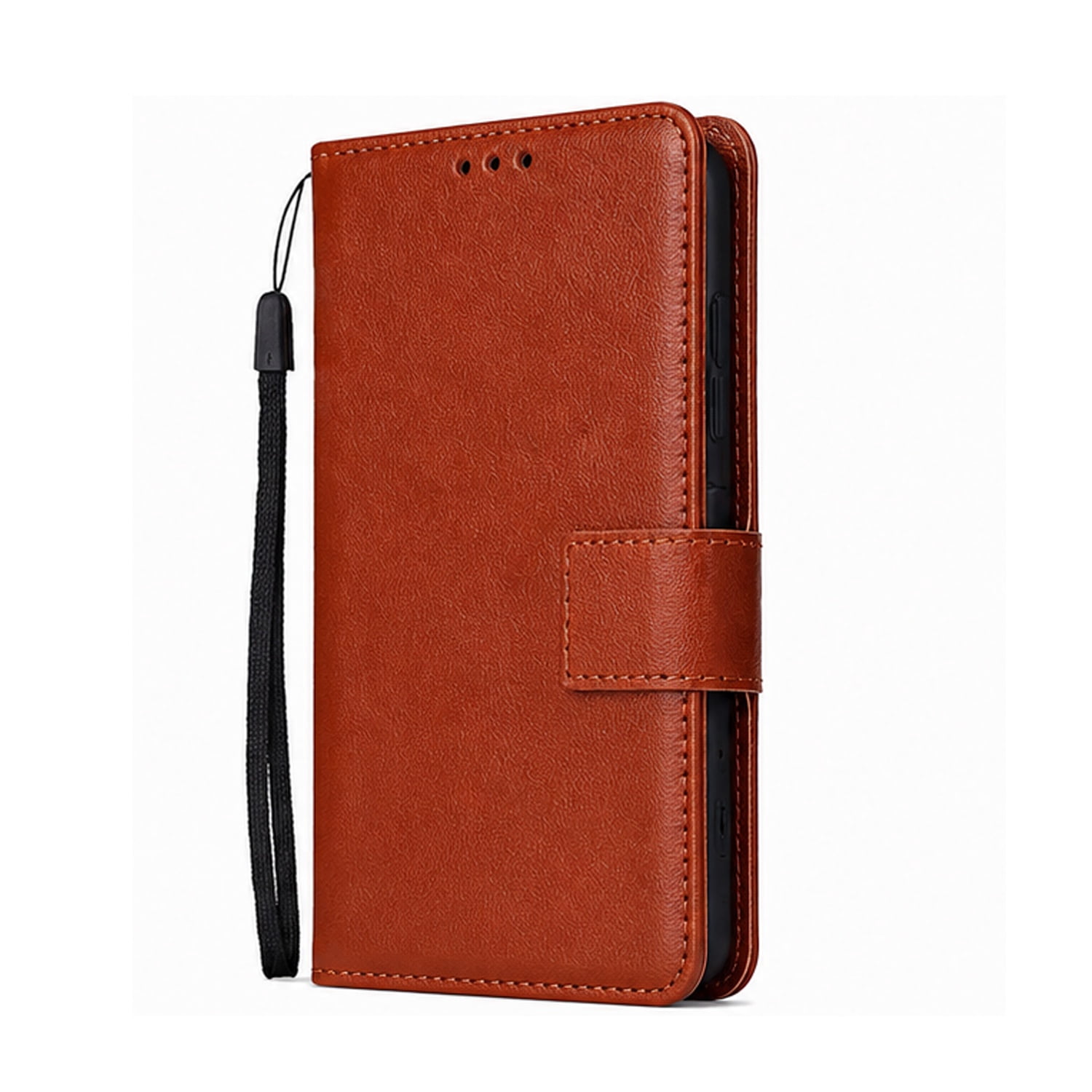 Slim Leather Case with Card Storage for iPhone 17 Pro Max - Brown
