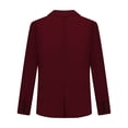 thumbnail image 4 of iiniim Kids Boys Gentleman Suit Long Sleeve Blazer Notch Lapel One-Button Formal Jacket Size 4-14 Dark Red 12, 4 of 7