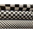 thumbnail image 3 of Lilly Craft Medium 1"x 1" Checkered Design Black and White Polycotton Fabric 58-60" Wide Sold by the Yard, 3 of 3