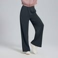 thumbnail image 5 of Under $10 Womens Yoga Pants Baggy Elastic Waist Straight Leg Trousers Wide Leg High Waisted Stretch Dress Lounge Sweatpants, 5 of 8