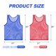 thumbnail image 2 of Uxcell 12 Pack Soccer Pennies, Polyester Soccer Jersey Training Mesh Scrimmage Vests Team Sports Pinnies, Blue, Red Dark Blue, Red, 2 of 6