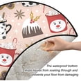 thumbnail image 3 of Coolnut Gingerbread Man Candy Christmas Tree Mats Waterproof Tree Skirt, Merry Christmas Xmas Tree Stand Tray Mat Floor Protector Pad for Holiday Party Decoration, 28.3", 3 of 6