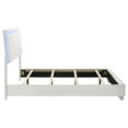 thumbnail image 7 of Bed Frame White High Gloss Wood Full LED Panel Bed, 7 of 7