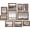 Rustic Brown, variant on ZJQYDS Picture Frames, Collage Picture Frames Set of 10, Two 8x10, Four 5x7, Four 4x6, Photo Frame for Wall Gallery Decor, Table Display, Glass, Rustic Brown URPF010X01