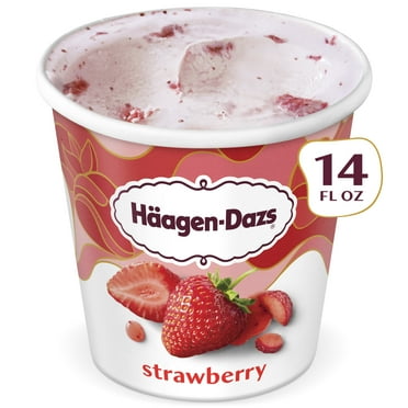 Haagen Dazs Strawberry Ice Cream, Gluten Free, Kosher, 14 oz