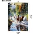 thumbnail image 2 of Acrylic Clipboards with Low Profile Clip, A4 Standard Size 9" x 12.5" File Holder for Writing Drawing, Clip Boards for Doctors Offices, Running Horse Forest Gifts, 2 of 7