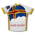 thumbnail image 2 of Aland Islands Flag Short Sleeve Cycling Jersey  for Men - Size XL, 2 of 3