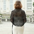 thumbnail image 2 of RIIQIICHY Womens Floral Lace Scarf Pashmina Scarves for Women Shawls and Wraps for Evening Dresses Black, 2 of 6