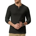 thumbnail image 3 of GENTS BLISS Henley Men Sweatshirts Fleece Pullover Men Shirts Long Sleeve Button Sweatshirts for Men, 3 of 11