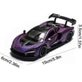thumbnail image 4 of Coche de juguete fundido a presión HUOGUO McLaren Senna, escala 1:32, morado, 4 of 5